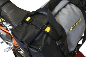 Hurricane Duffle bag attached to rear rack